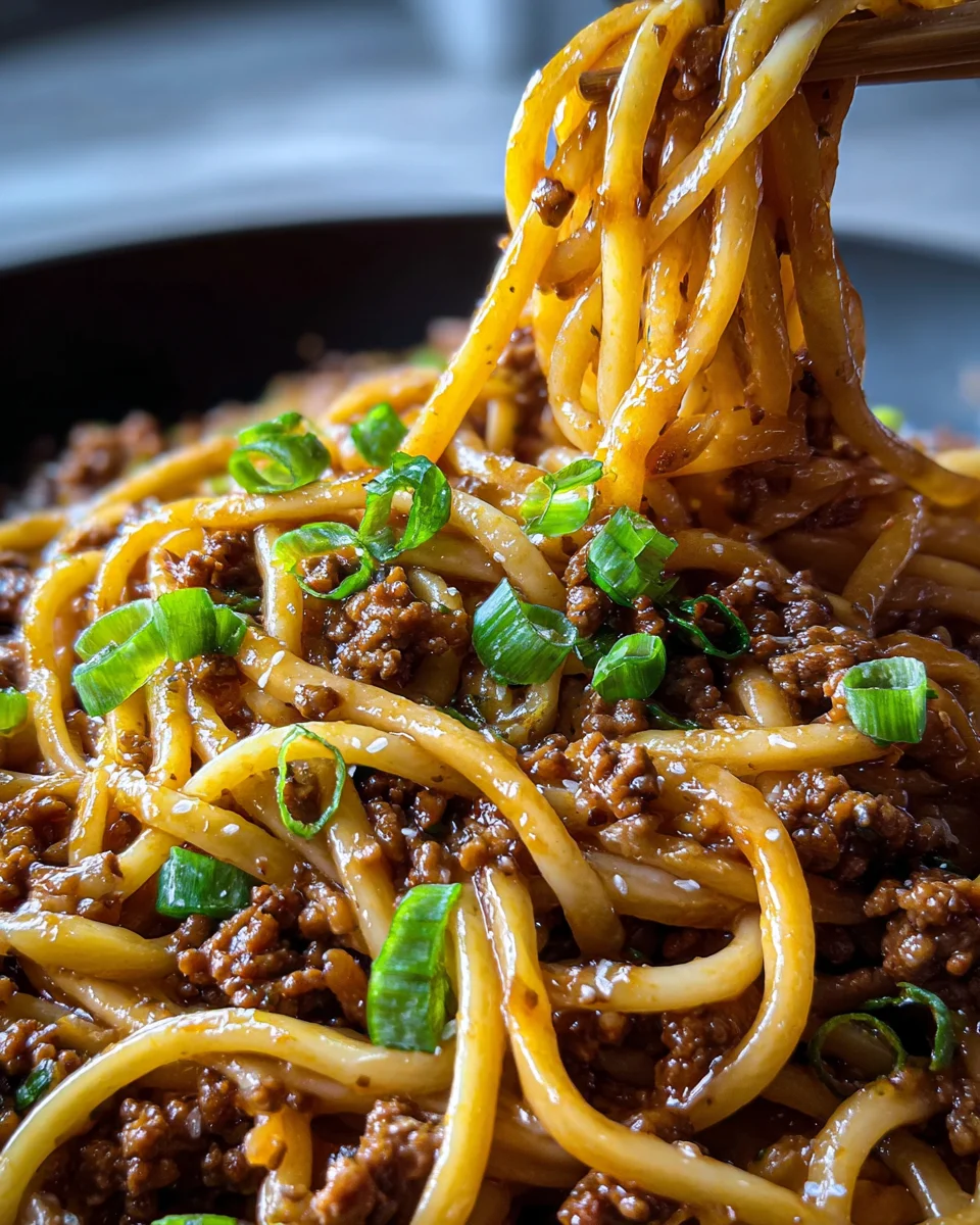 Ground Beef Mongolian Noodles 23 Ground