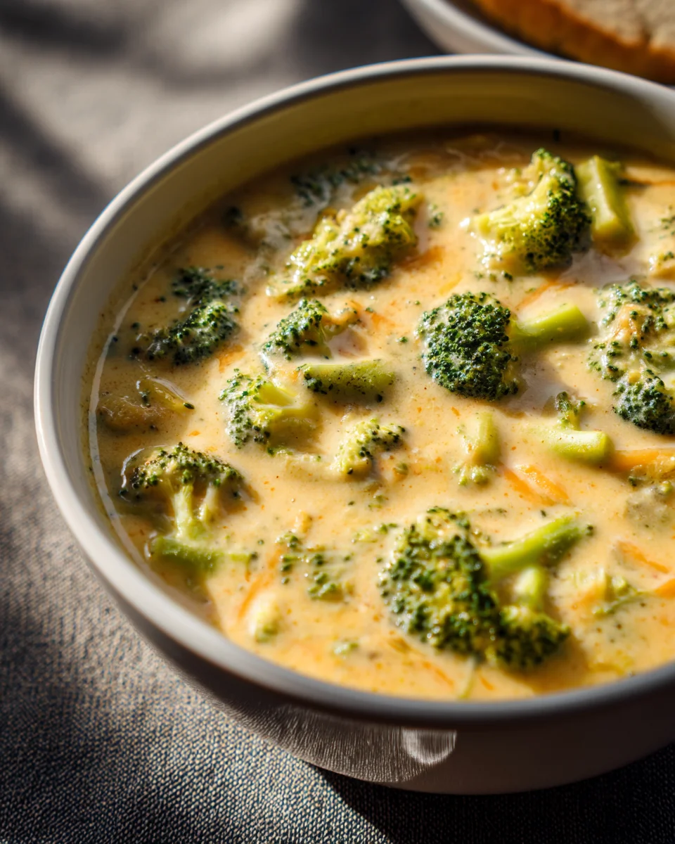 High Protein Broccoli Cheddar Soup 26 High