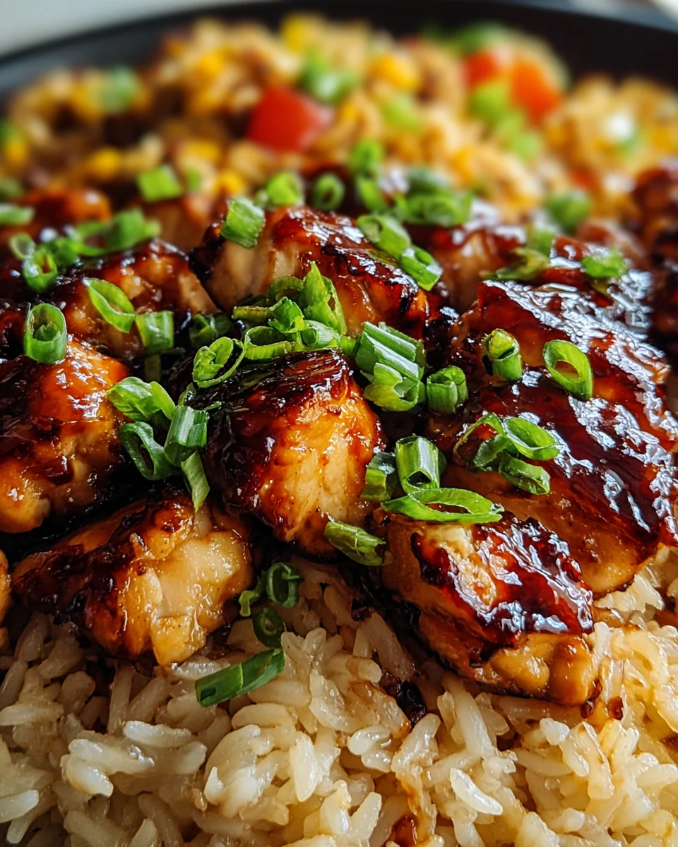 Honey BBQ Chicken Rice 26 Honey