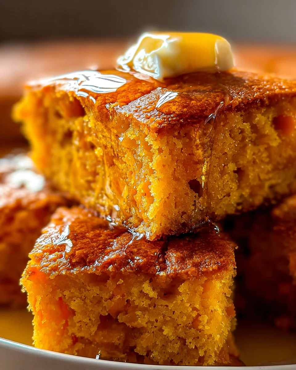 Honey Butter Sweet Potato Cornbread