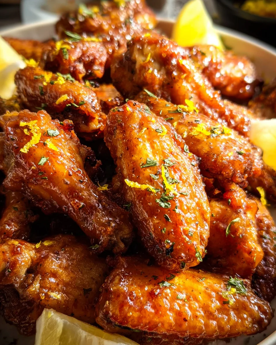Honey Lemon Pepper Wings
