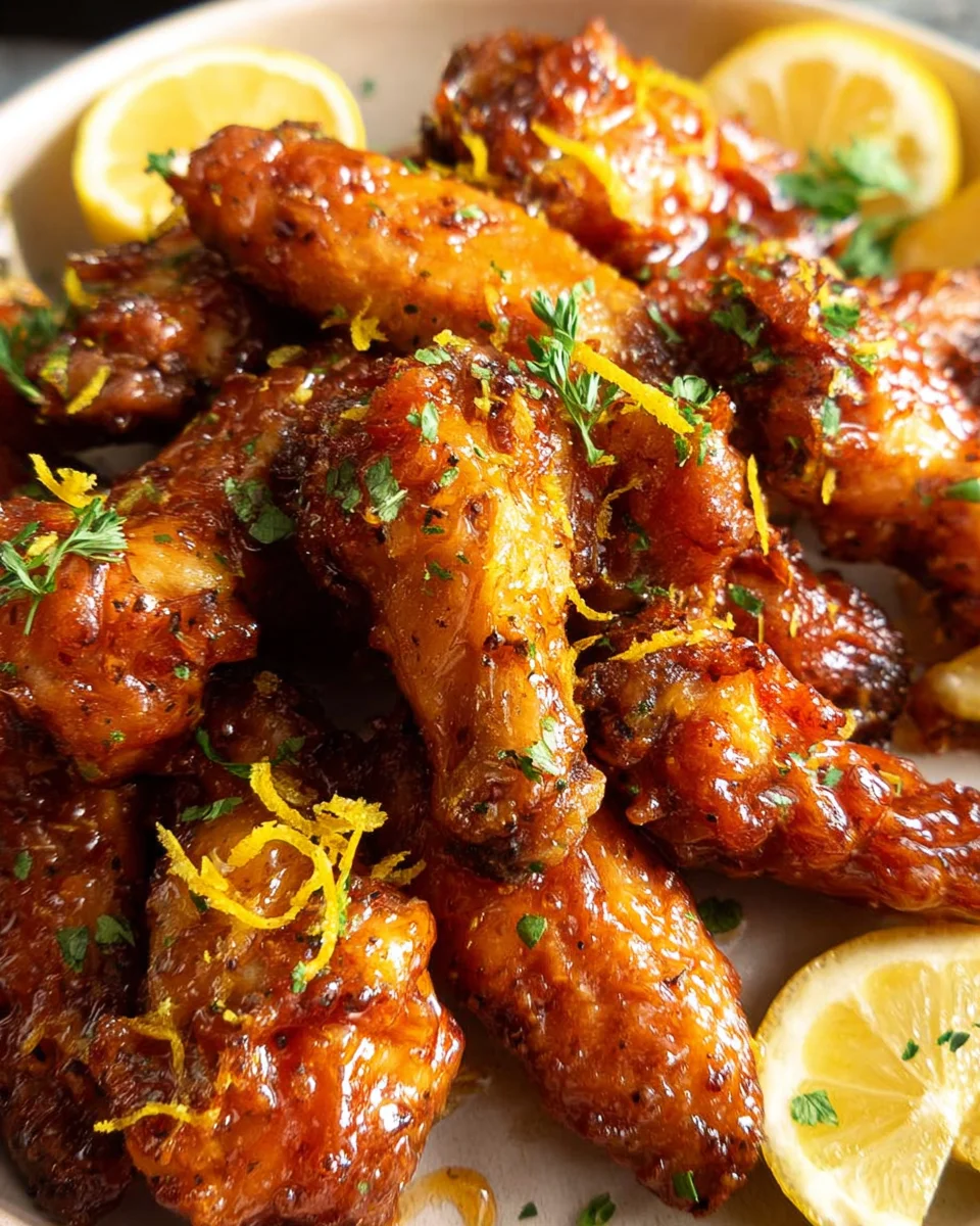 Honey Lemon Pepper Wings 25 Honey