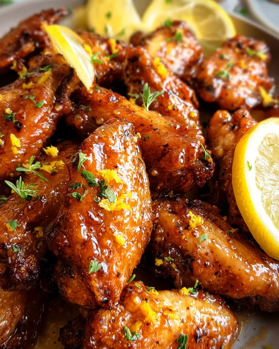 Honey Lemon Pepper Wings 26 Honey