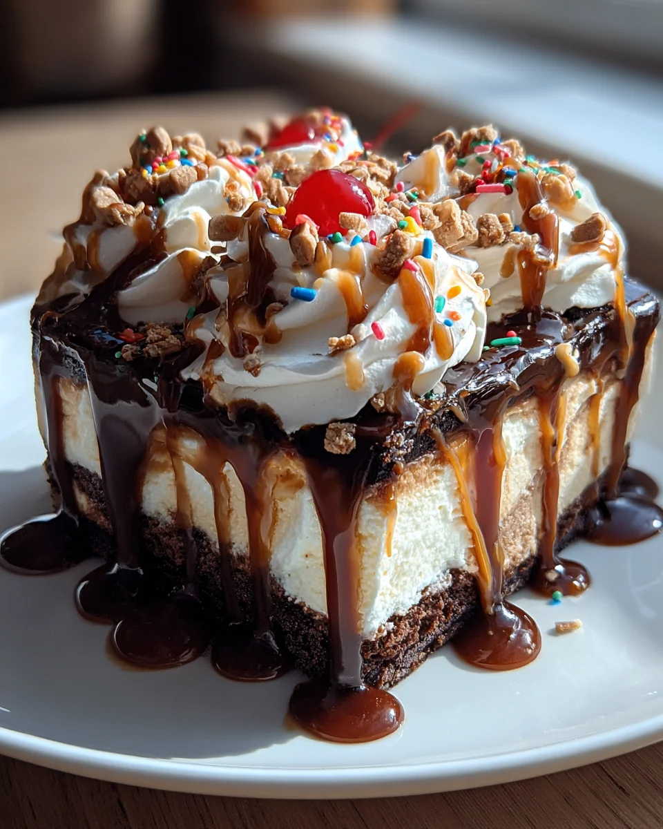 Hot Fudge Sundae Brownie Cheesecake 31 Hot