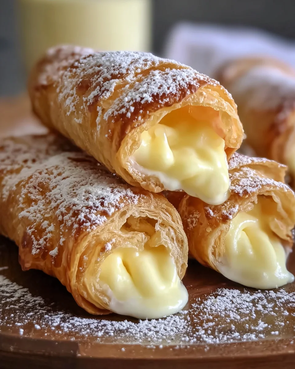 Italian Cream Stuffed Cannoncini