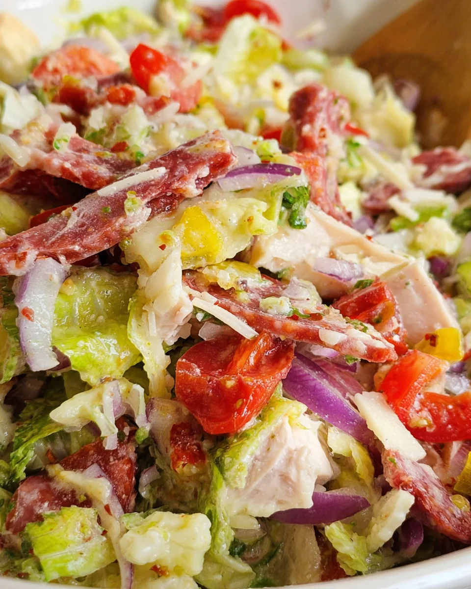 Italian Grinder Salad (Chopped Sub Salad)