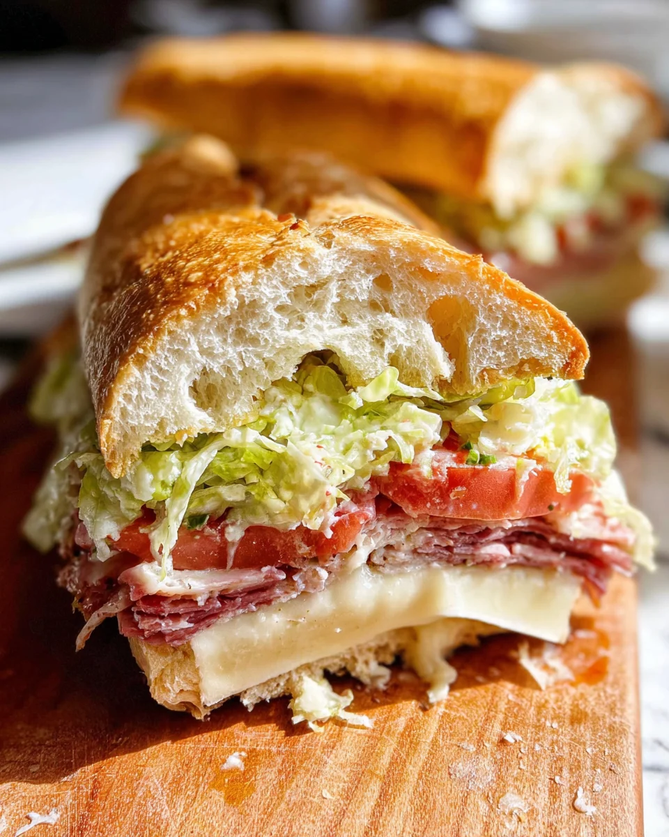 Italian Grinder Salad Sandwich (TikTok Viral Recipe)