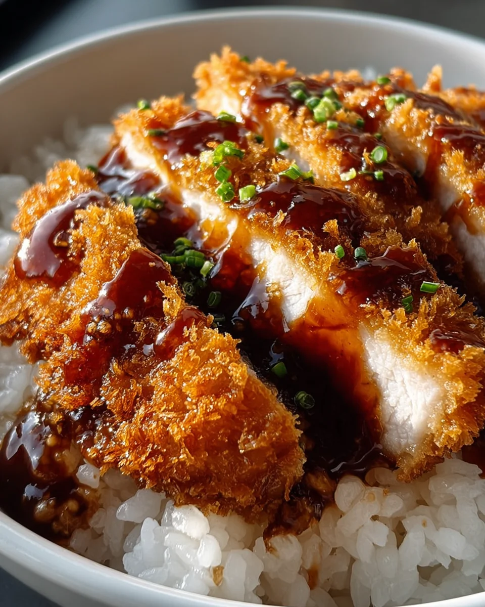 Japanese Katsu Bowls with Tonkatsu Sauce 17 Japanese