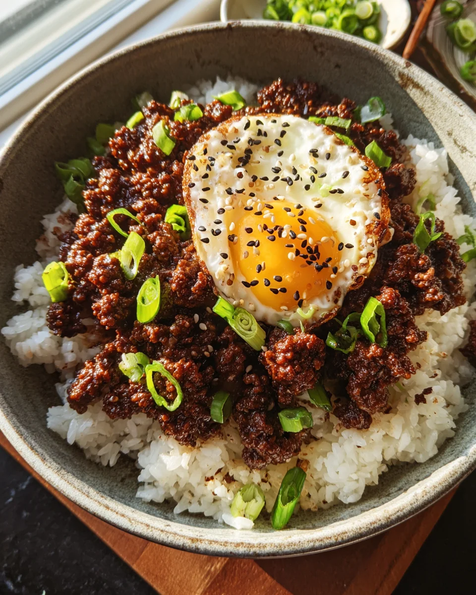 Korean Ground Beef Bowl (25-Minutes)