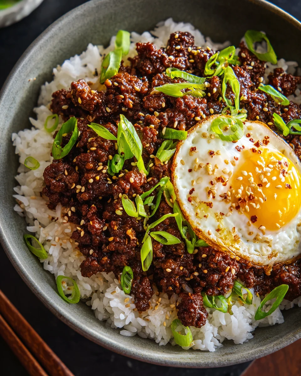 Korean Ground Beef Bowl (25-Minutes) 18 Korean