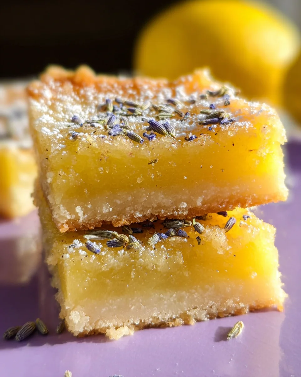 Lavender Lemon Bars