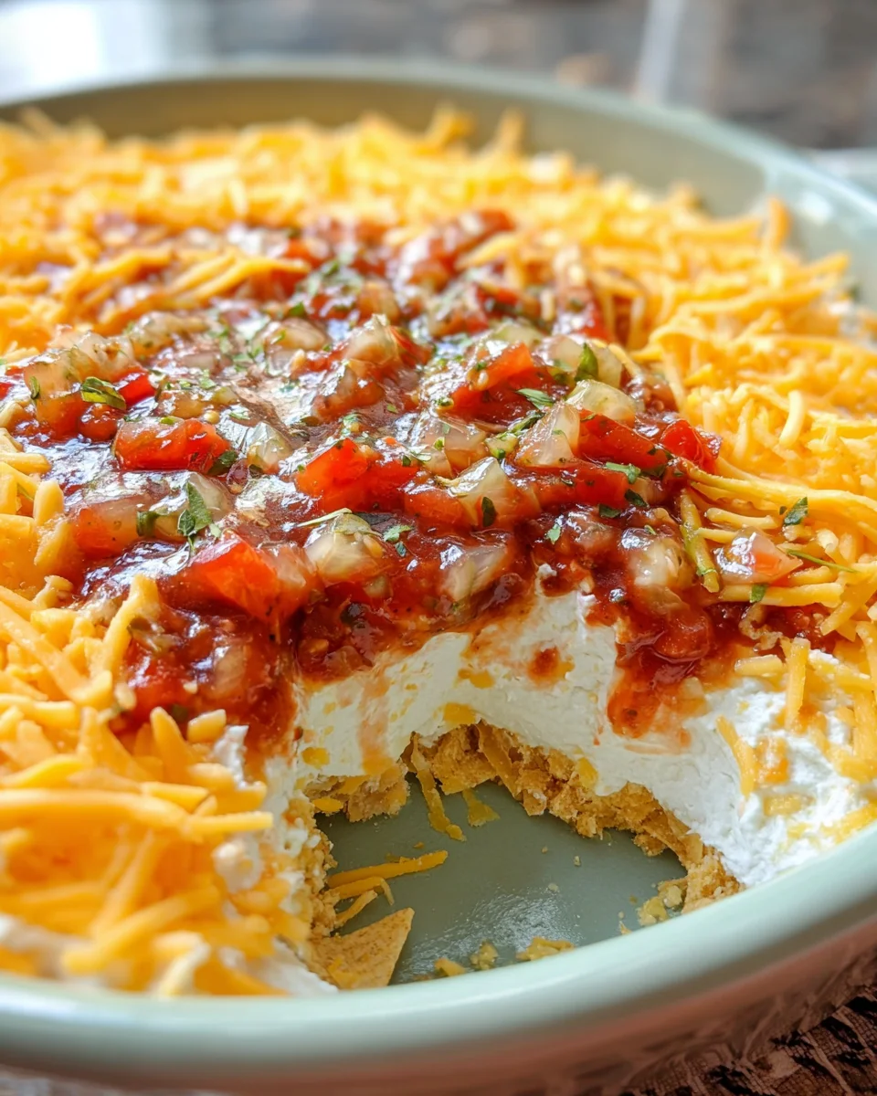 Layered Cream Cheese and Salsa Dip