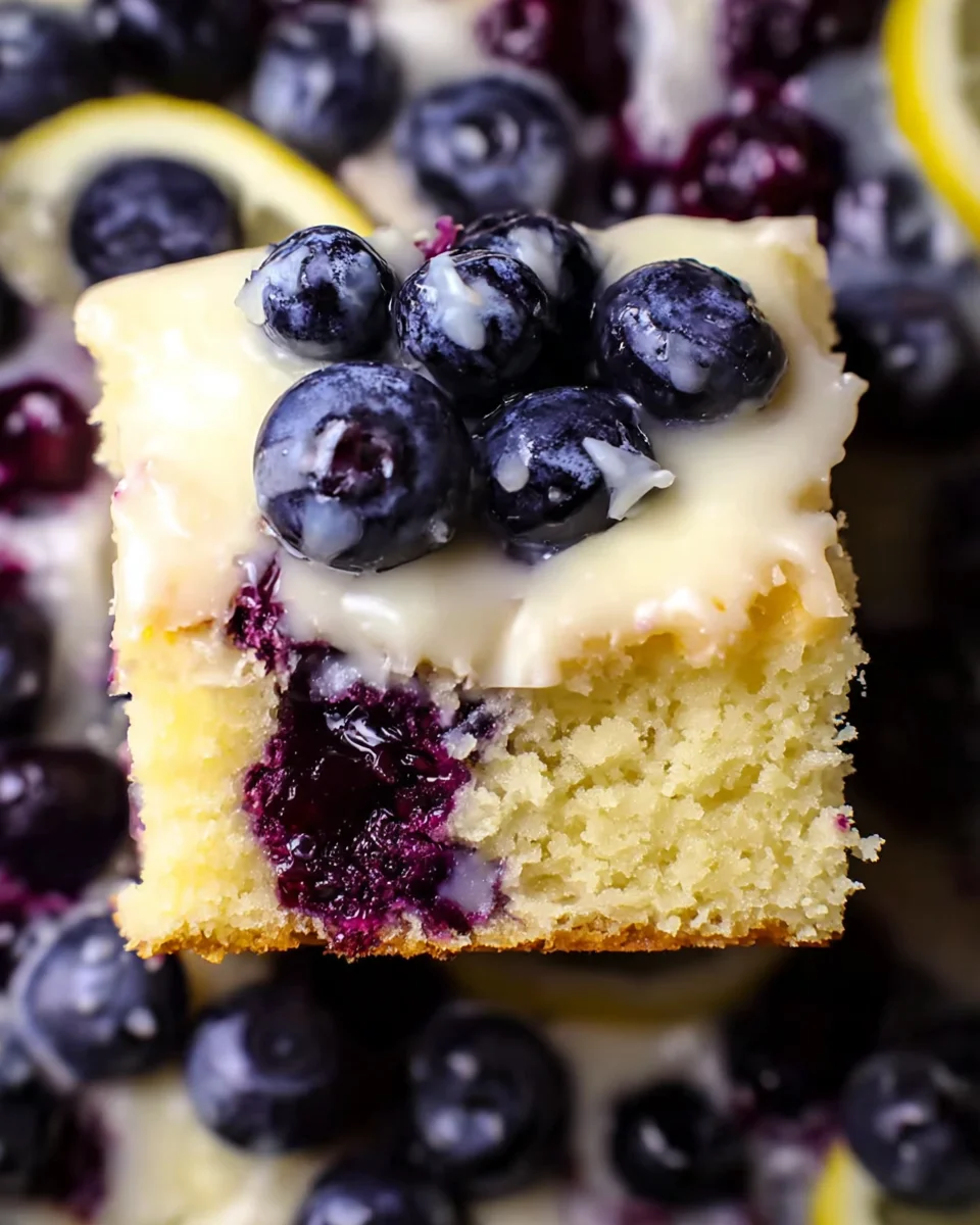 Lemon Blueberry Sheet Cake