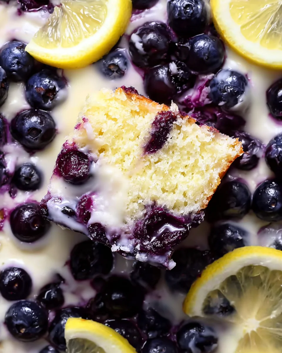 Lemon Blueberry Sheet Cake 24 Lemon