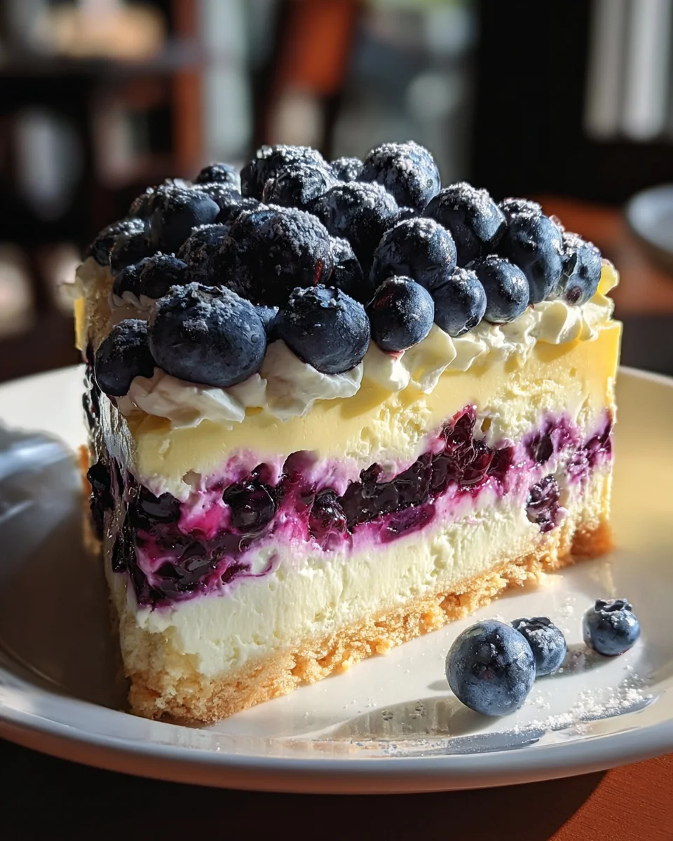 Lemon Blueberry Shortbread Mousse Cake 21 Lemon