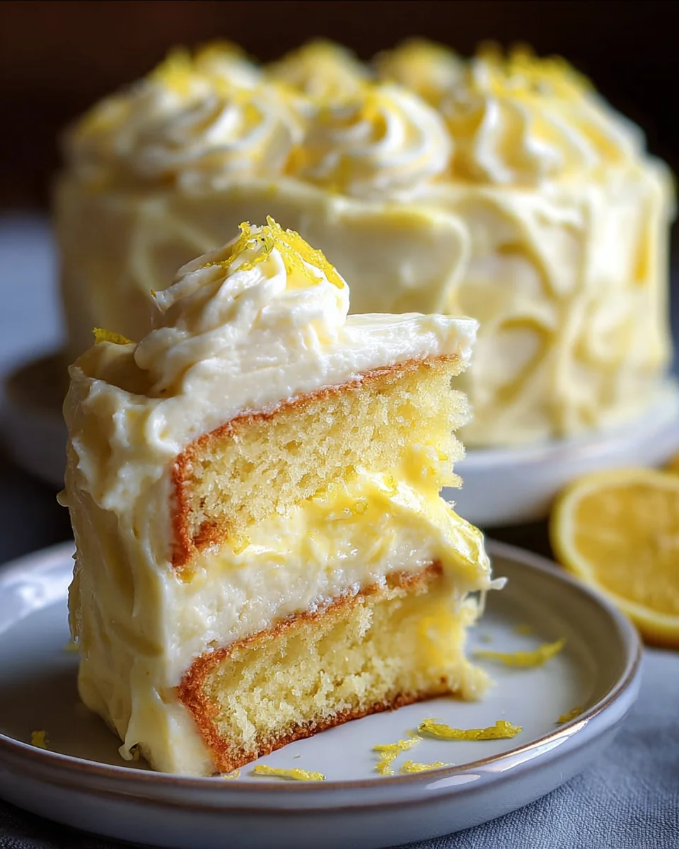 Lemon Velvet Cake with Lemon Cream Cheese Frosting 38 Lemon