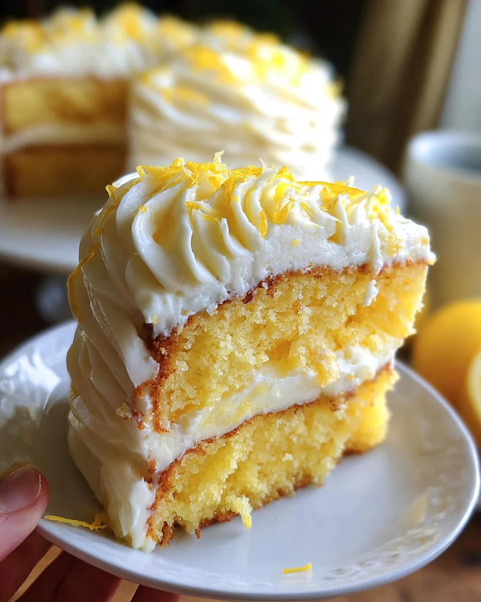 Lemon Velvet Cake with Lemon Cream Cheese Frosting 39 Lemon
