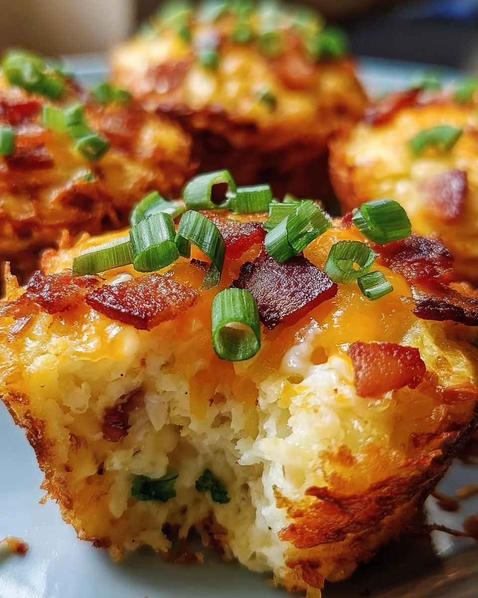 Loaded Bacon and Egg Hash Brown Muffins