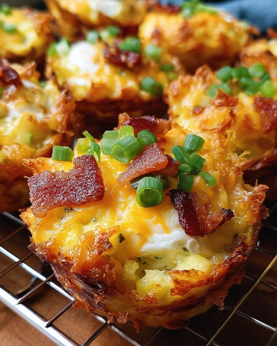 Loaded Bacon and Egg Hash Brown Muffins 20 Loaded