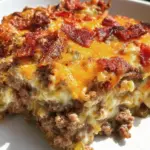 Low-Carb Bacon Cheeseburger Casserole