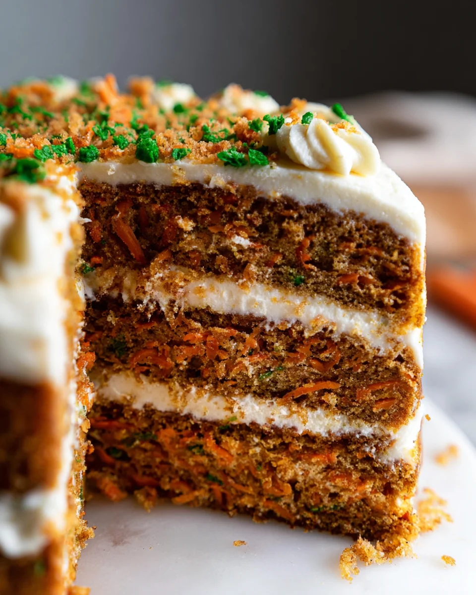 MOIST Vegan Carrot Cake Recipe with Cream Cheese Frosting