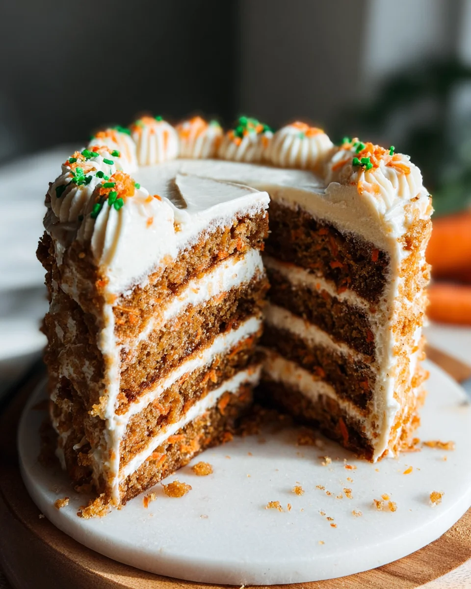 MOIST Vegan Carrot Cake Recipe with Cream Cheese Frosting 27 MOIST