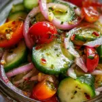 Marinated Cucumbers, Onions, and Tomatoes 19 Marinated Cucumbers, Onions, and Tomatoes
