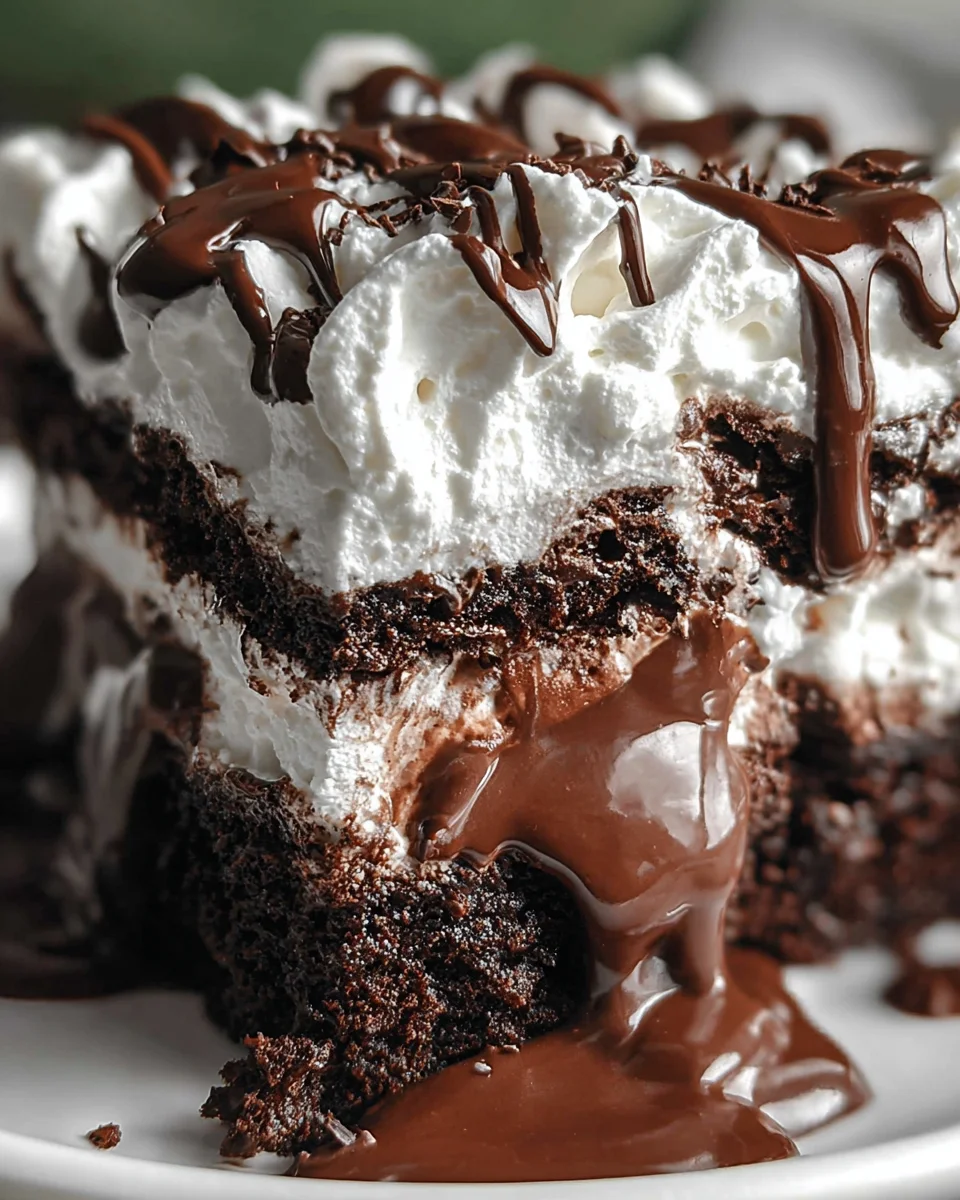 Marshmallow Chocolate Poke Cake 19 Marshmallow