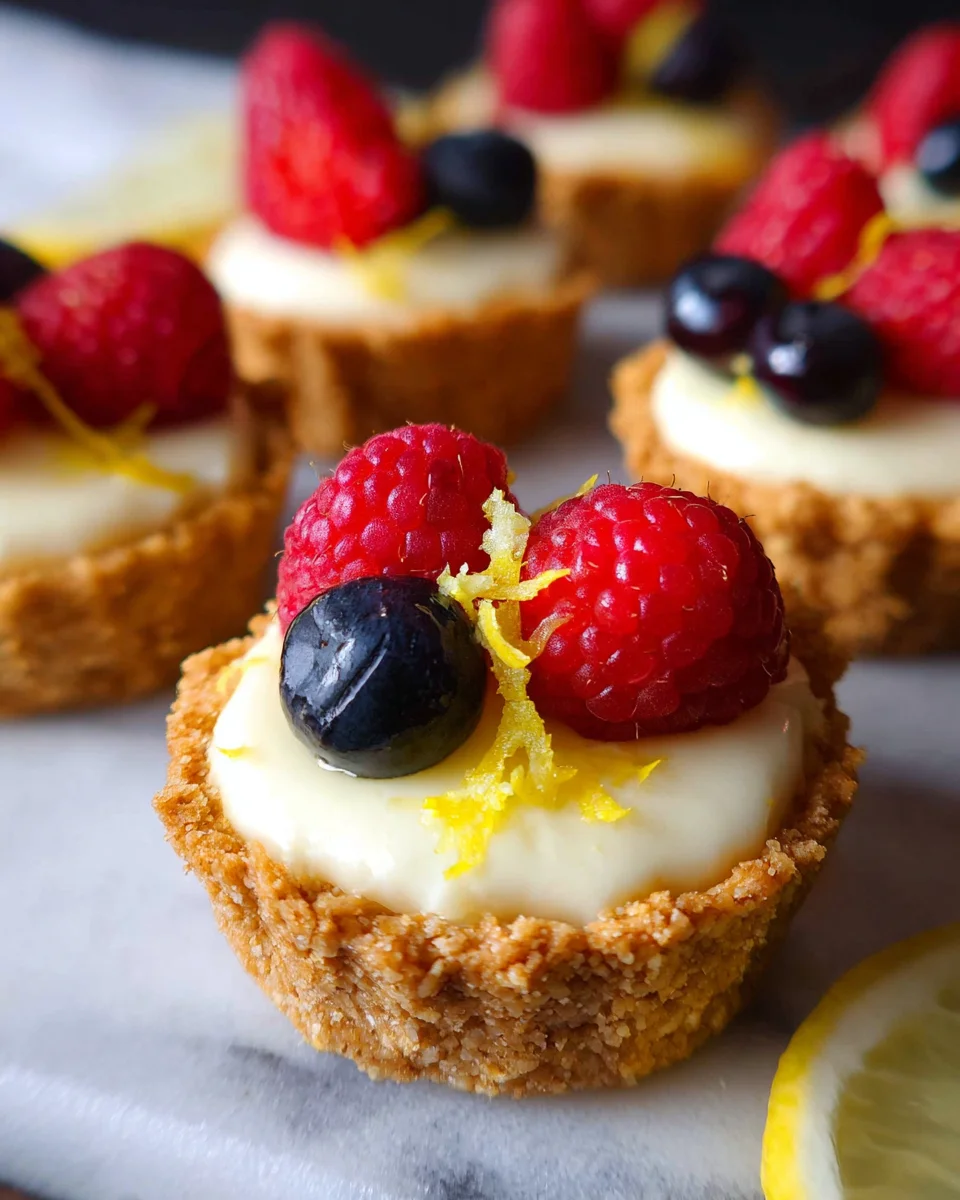 Mini Lemon Cheesecake Tarts