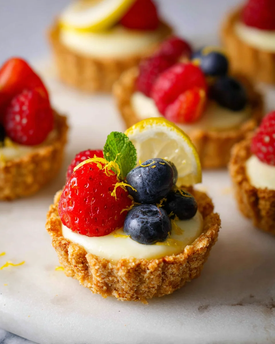 Mini Lemon Cheesecake Tarts 19 Mini