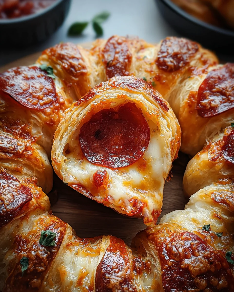 Mozzarella Pepperoni Croissant Rolls