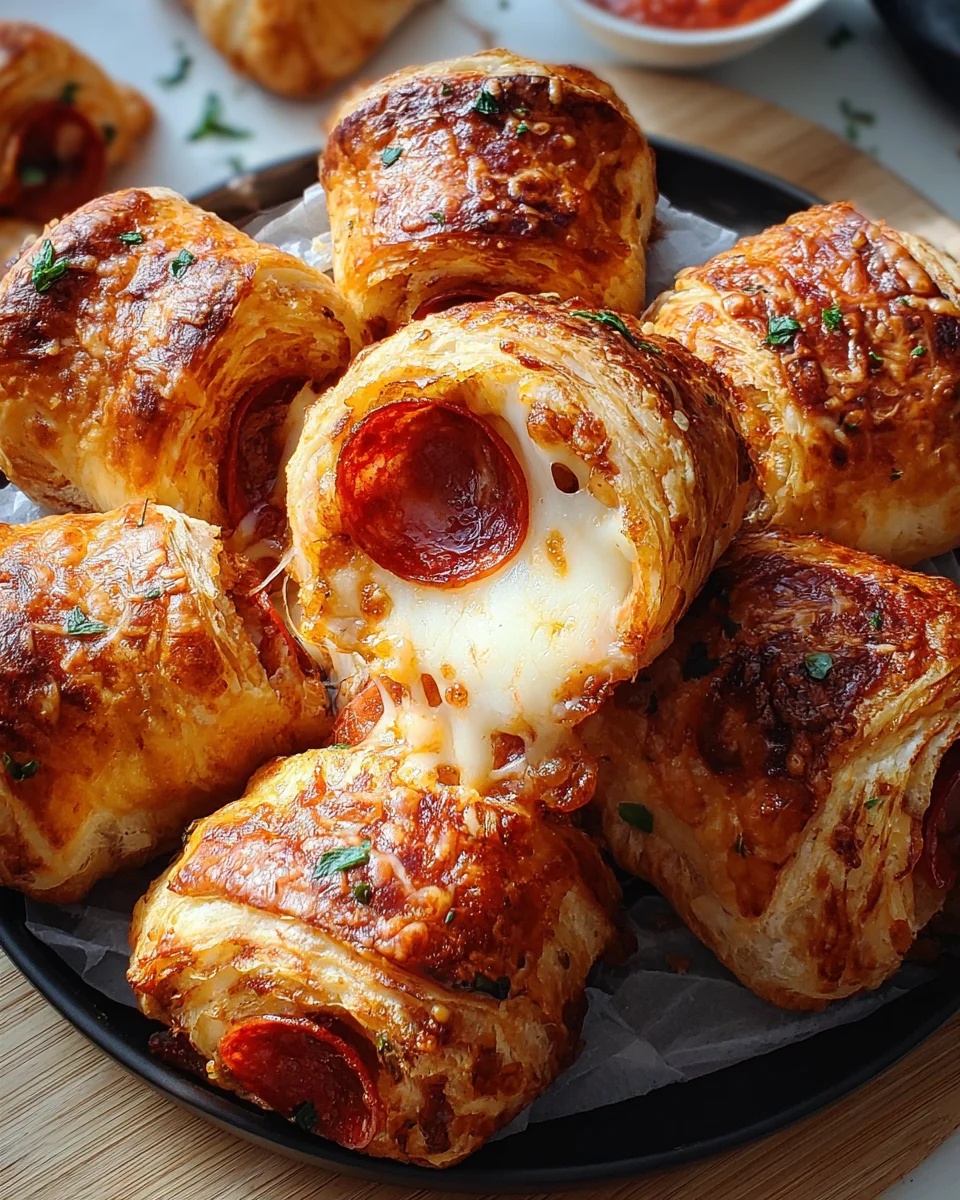 Mozzarella Pepperoni Croissant Rolls 20 Mozzarella