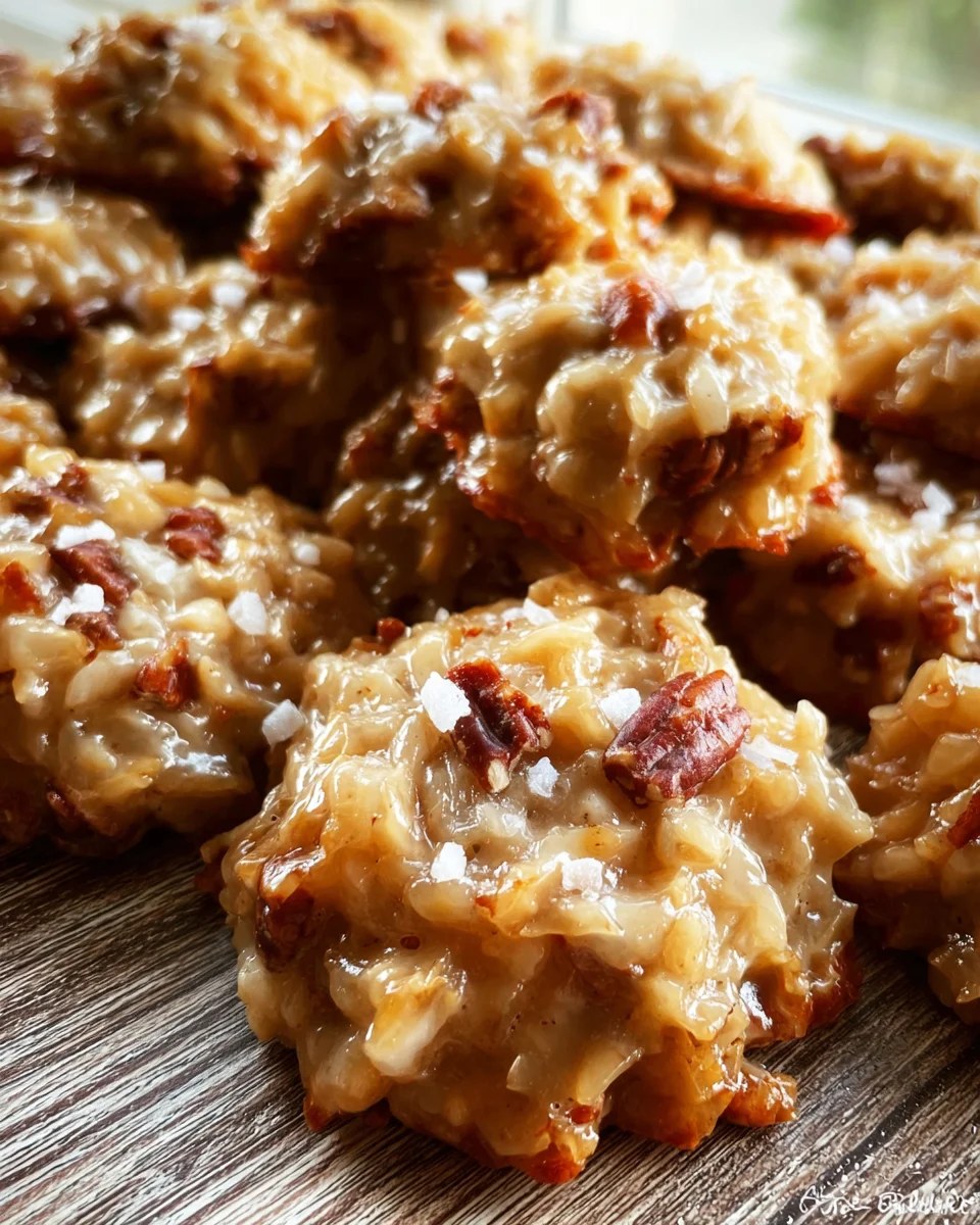 No-Bake Coconut Praline Cookies