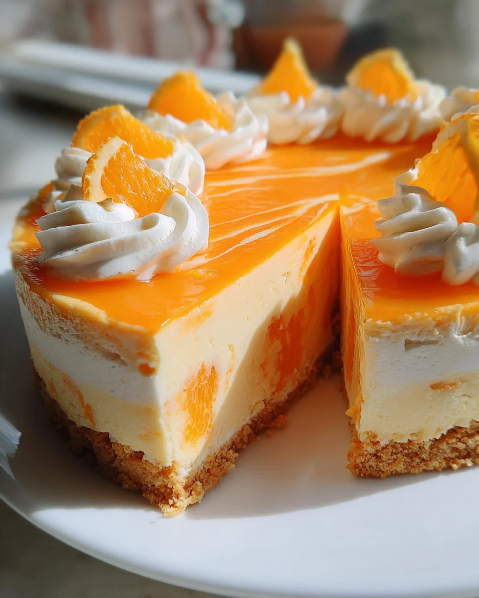 No-Bake Orange Creamsicle Cheesecake 23 No-Bake