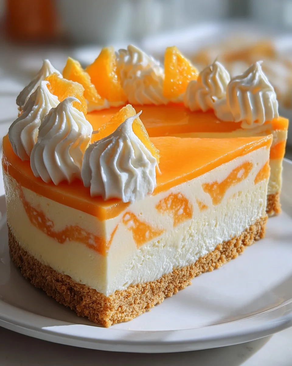 No-Bake Orange Creamsicle Cheesecake 24 No-Bake