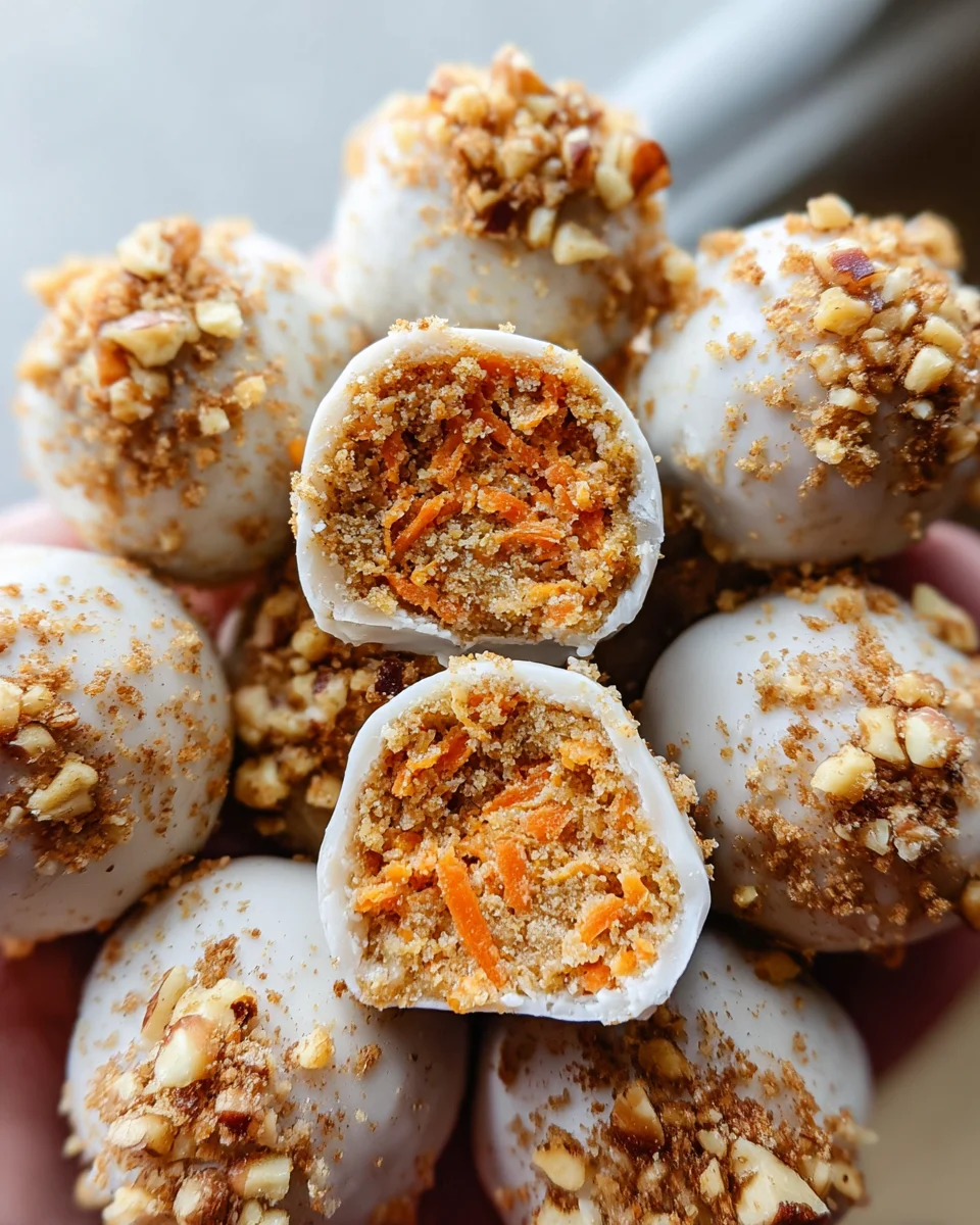 No Bake Carrot Cake Bites