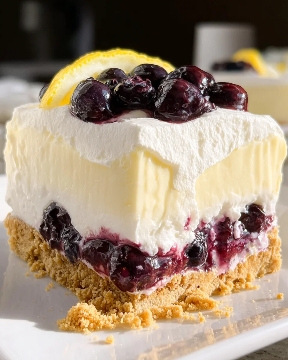 No Bake Lemon Blueberry Dessert 20 No