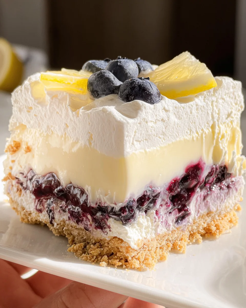 No Bake Lemon Blueberry Dessert 21 No