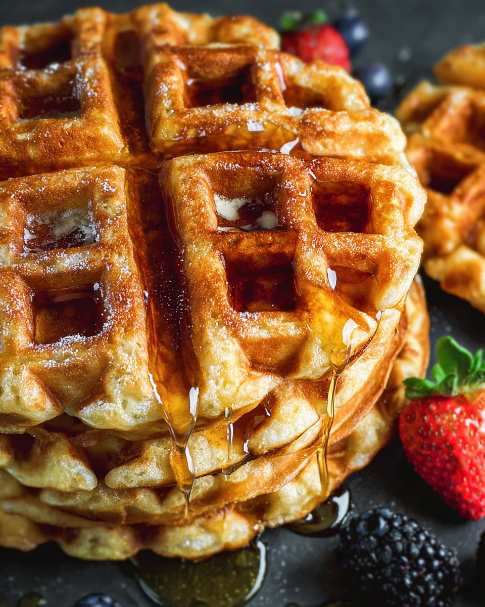 Oatmeal Cottage Cheese Waffles