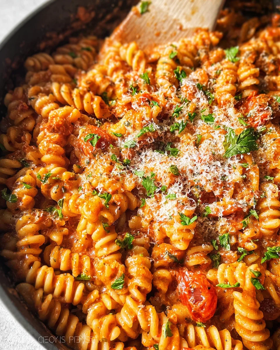 One Pot Creamy Tomato Pasta