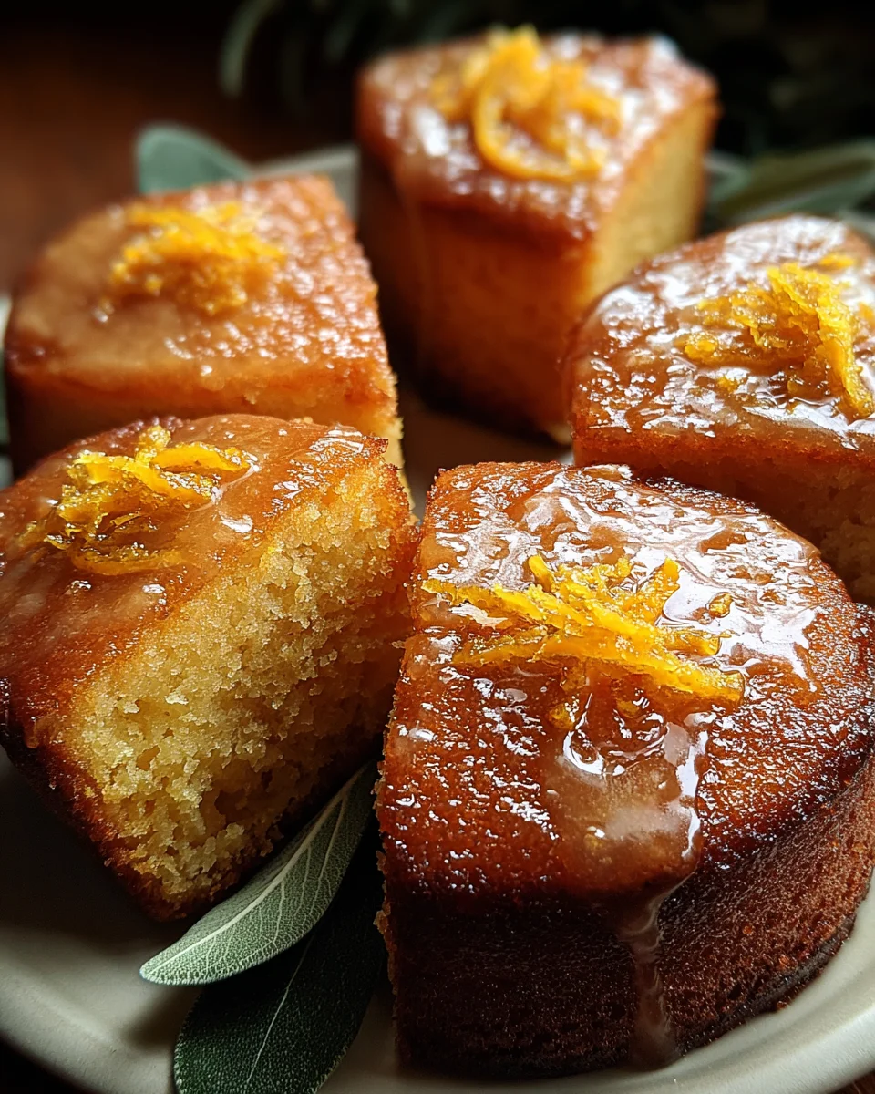Orange Ginger Honey Cakes 21 Orange
