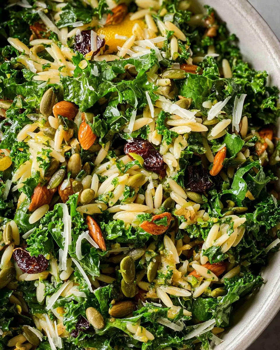 Orzo Kale Salad with Lemon Vinaigrette 23 Orzo