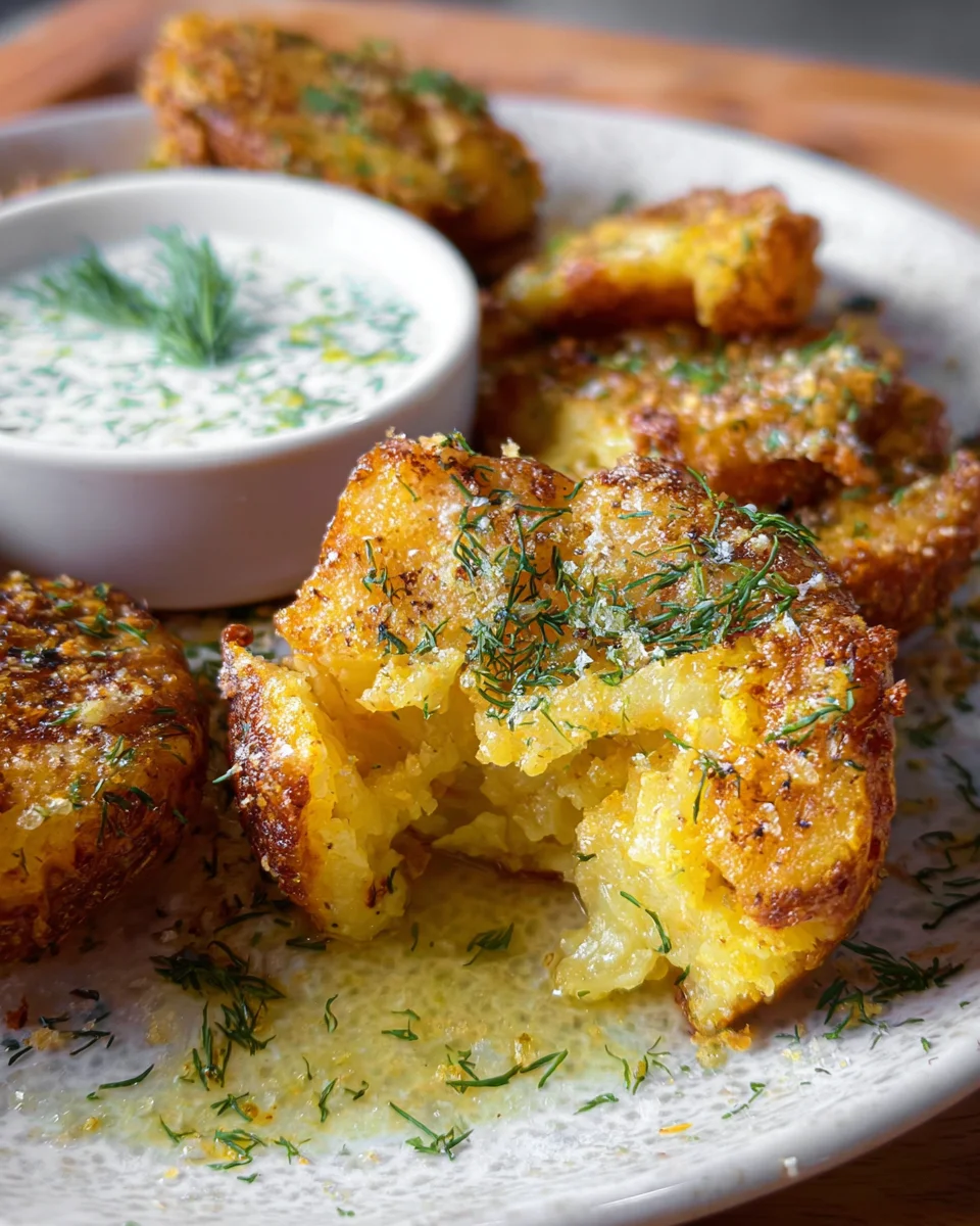 Parmesan Smashed Potatoes