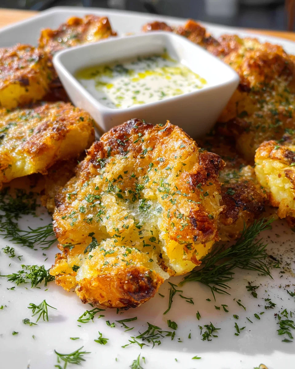 Parmesan Smashed Potatoes 22 Parmesan