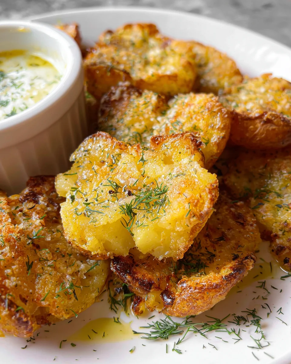 Parmesan Smashed Potatoes 23 Parmesan