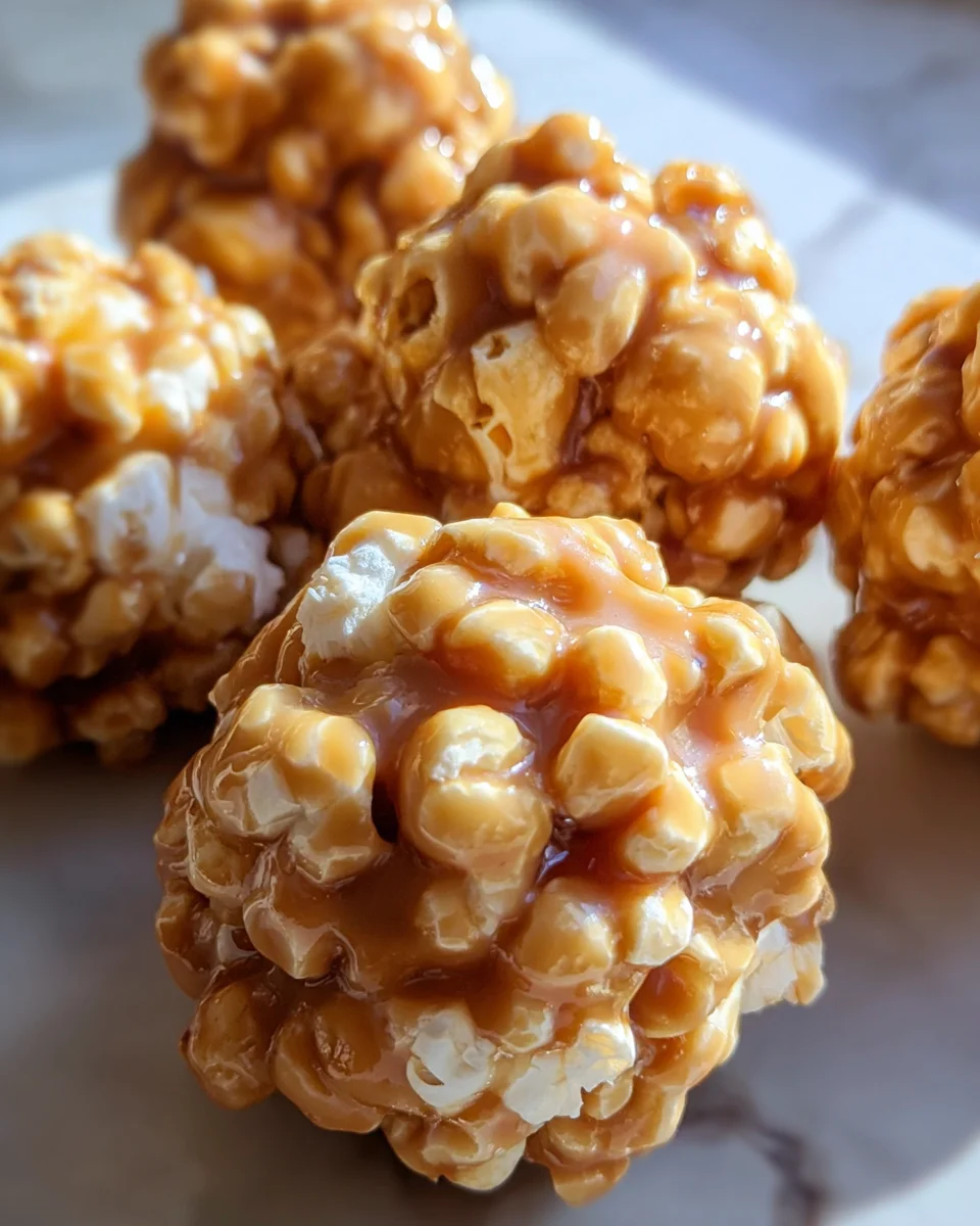 Peanut Butter Popcorn Balls