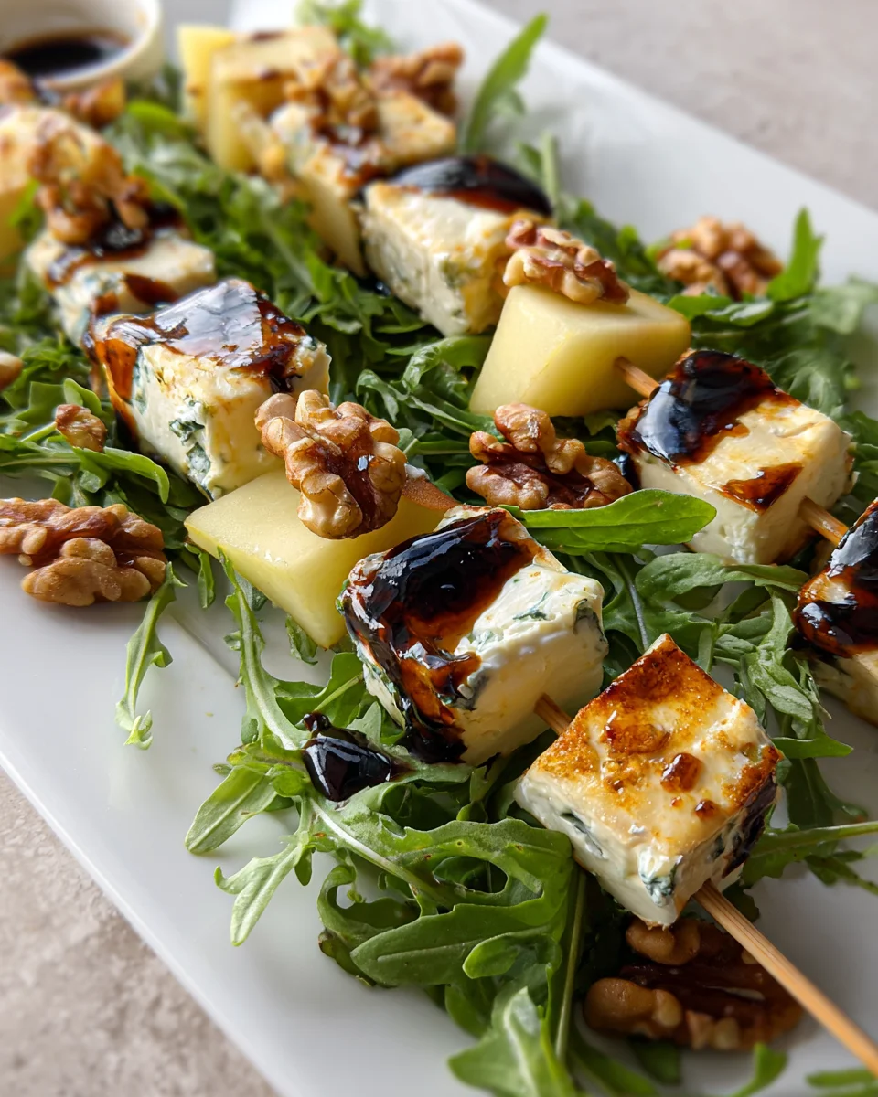 Pear & Brie Cheese Salad Skewers 14 Pear
