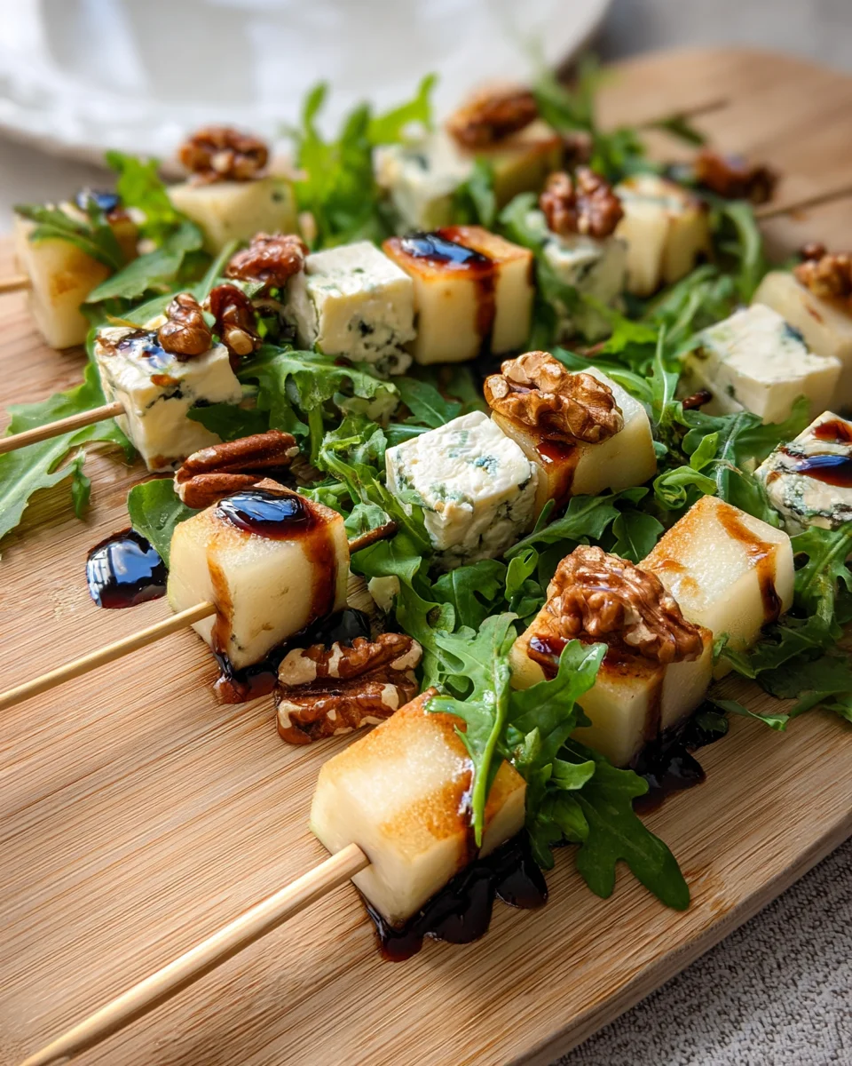 Pear & Brie Cheese Salad Skewers 15 Pear