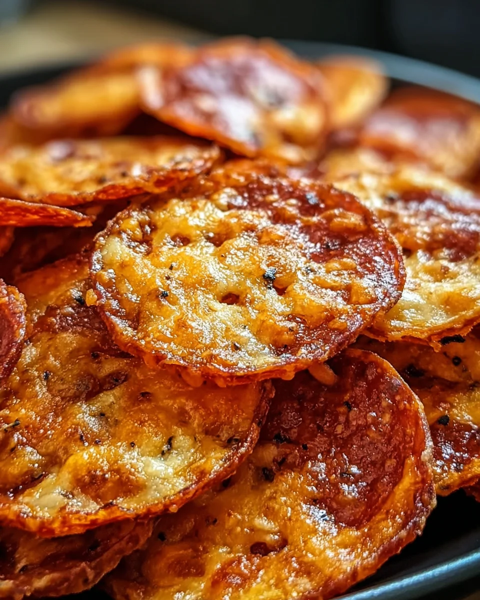 Pepperoni Cheese Crisps 13 Pepperoni