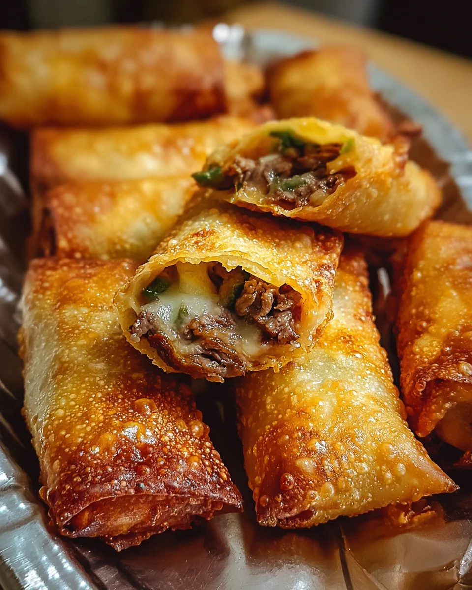 Philly Cheesesteak Egg Roll